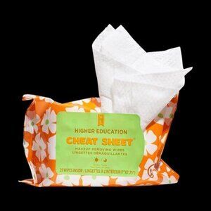 HIGHER EDUCATION SKINCARE Cheat Sheet Face Wipes